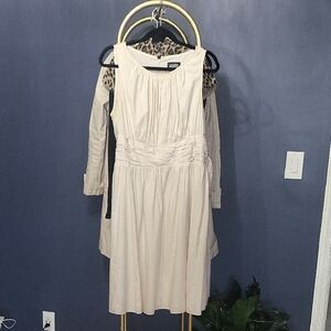 Adrianna Papell Sz 14 Cream Midi Dress